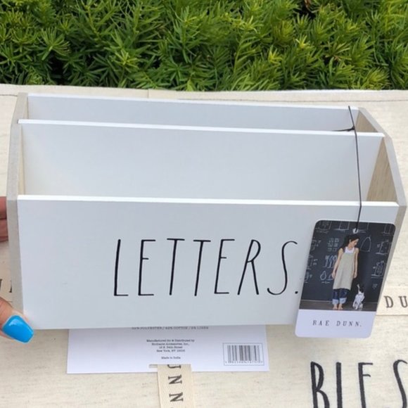 🆕️  RAE DUNN Wooden “LETTERS” Letter Organizer - Picture 1 of 9